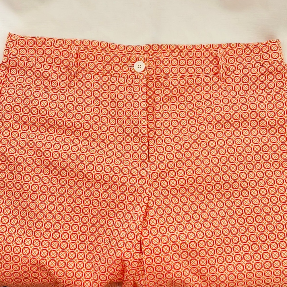 Pants~Orange Patterned / Like New / Kim Rogers - Picture 6 of 13